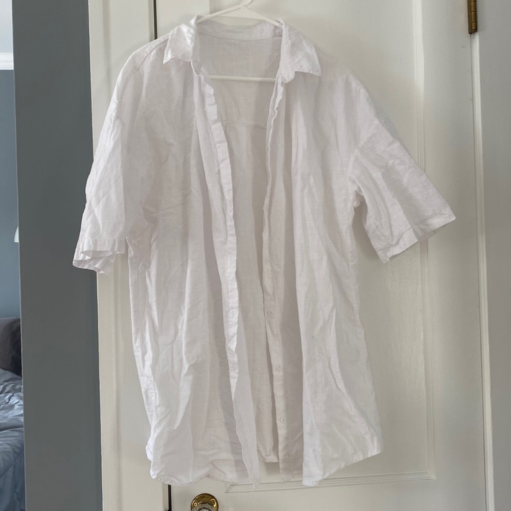 Button-up shirt dress
